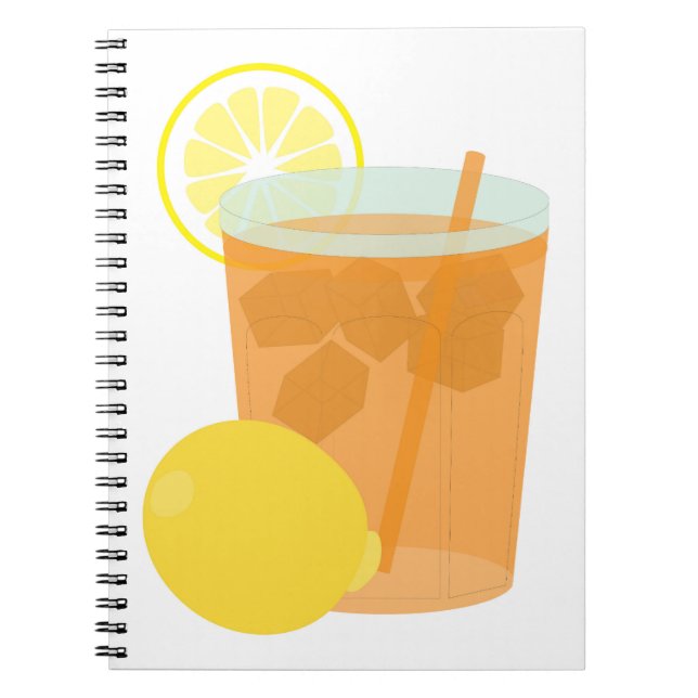 Lemon Iced Tea Notebook (Front)