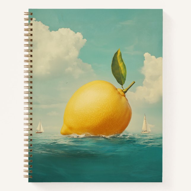 Lemon Island in Dreamy Waters Notebook (Front)