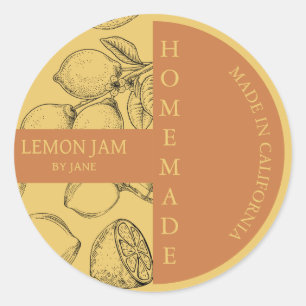 Lemon Jam Modern Business Label