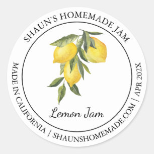 Lemon Jam Modern label