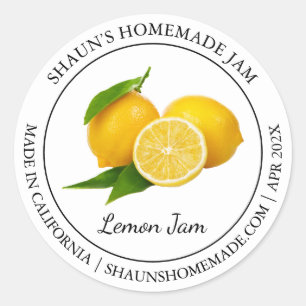 Lemon Jam Modern label