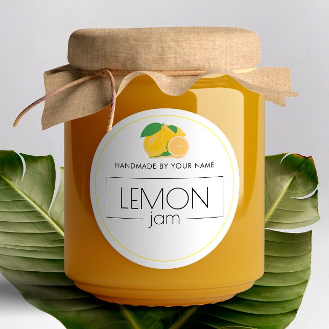 Lemon Jam Small Product Label Stickers  (Creator Uploaded)