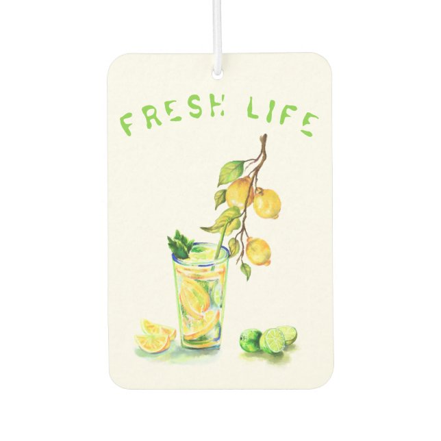 Lemon Juice Drink Lemons Air Freshener (Front)