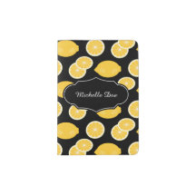 Lemon Kawaii Citrus Pattern Yellow