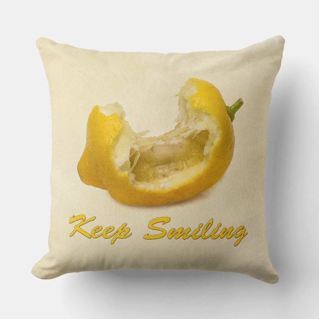 Lemon - Keep Smiling Cushion (Front)
