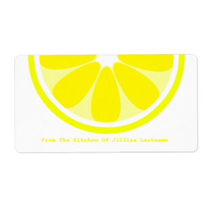 Lemon Kitchen Label From The Kitchen Of