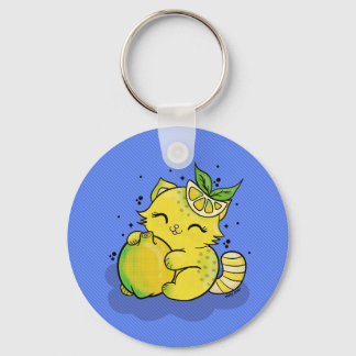 Lemon Kitty Keychain