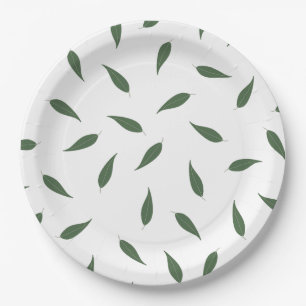Lemon Leaves Paper Plate