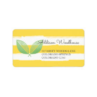 Lemon Leaves Yellow & Green | Personalised