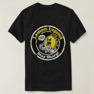 "Lemon Legend" Gaming Food Pun Vintage Graphic  T-Shirt