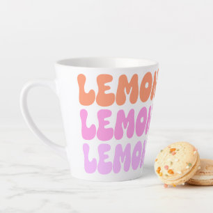 Lemon Lemon Lemon Retro Latte Mug