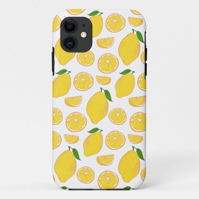 Lemon, lemon pattern Case-Mate iPhone case (Back)