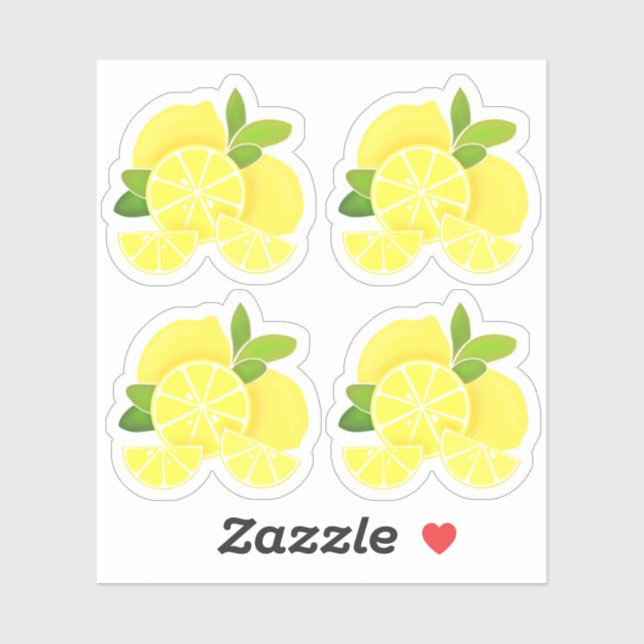 Lemon lemons lemon slices tropical yellow fruit  (Sheet)