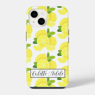 Lemon lemons lemon slices tropical yellow fruit iPhone 14 case