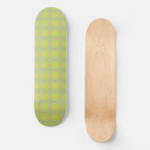 Lemon Lime Alternative Diamond Pattern Skateboard