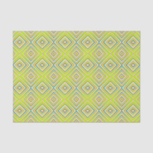 Lemon Lime Alternative Diamond Pattern Tissue Paper