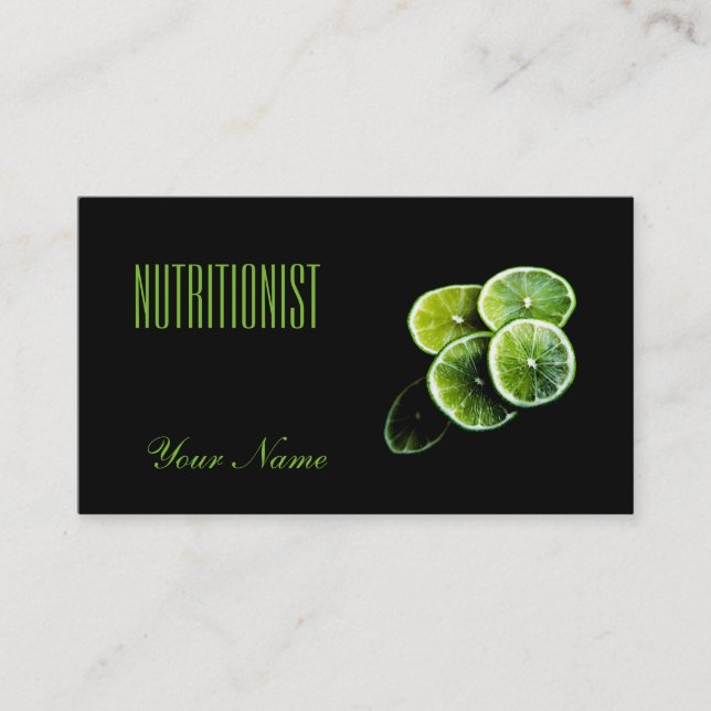 Lemon lime business card (Front)