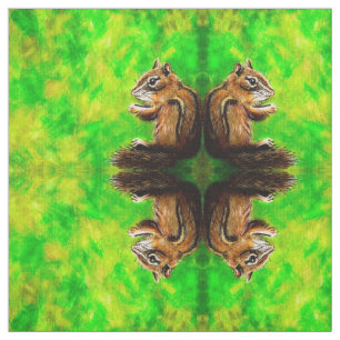 Lemon Lime Chipmunk Fabric