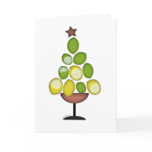 lemon lime Christmas tree with star/martini glass