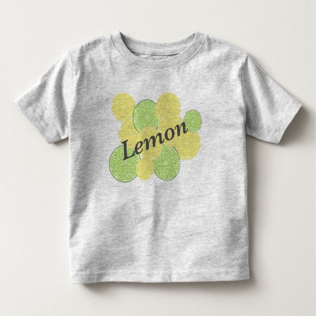 Lemon & Lime Citrus Duo – Fresh Summer Fruit Desig Toddler T-Shirt (Front)