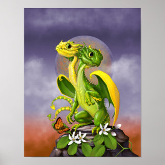 Lemon Lime Dragon 11x14 (4x6 and up) Poster