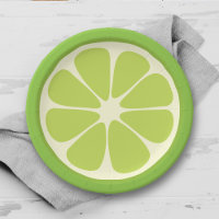 Lemon Lime Green Juicy Summer Citrus Fruit Slice