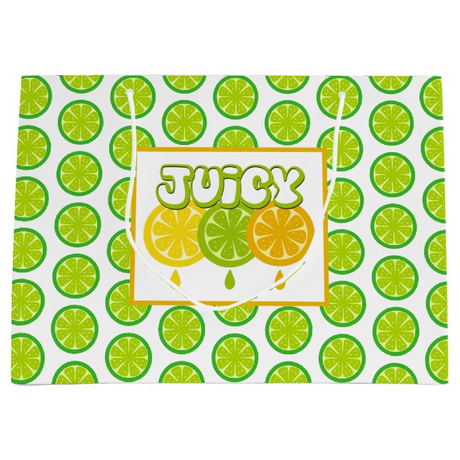 Lemon Lime Orange Fruit Gift Bag (Front)