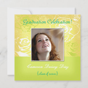 Lemon lime Roses Invitations