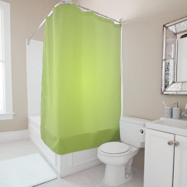Lemon Lime Shower Curtain (In Situ)