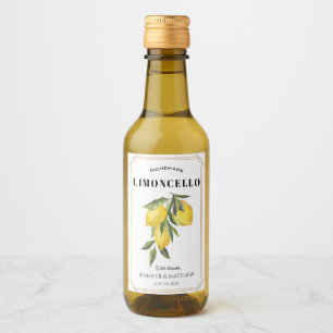 Lemon Limoncello Thank You Wedding Favor Wine Label