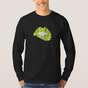 Lemon Lips Sour Lime Lipstick Lemonade Kissing Fru T-Shirt