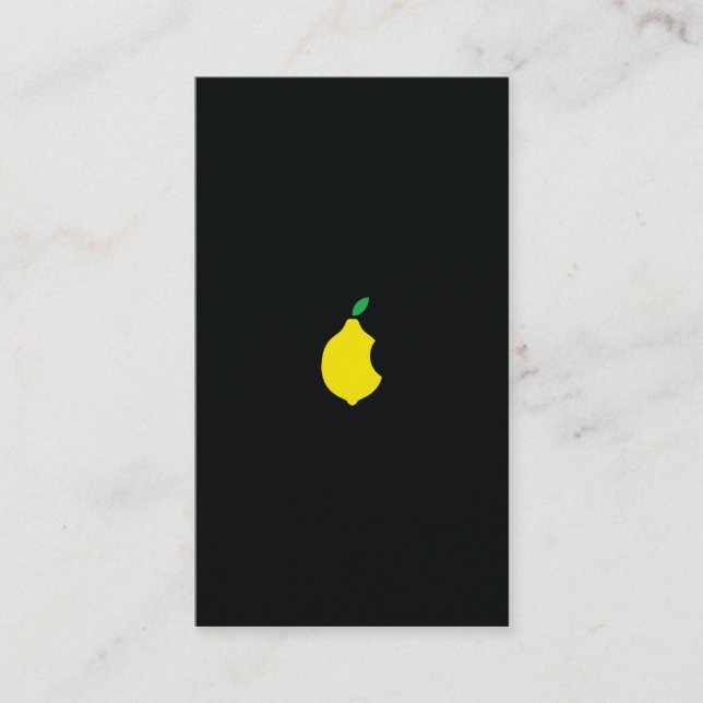 lemon logo business card (Front)
