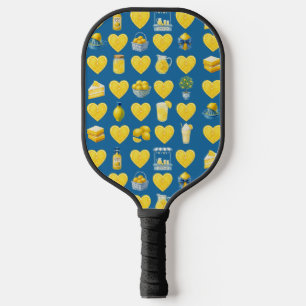 Lemon Love Pattern Pickleball Paddle