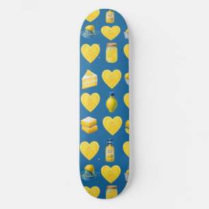 Lemon Love Pattern Skateboard