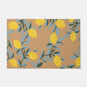 Lemon Lover Gift, Custom Lemon Summer Doormat
