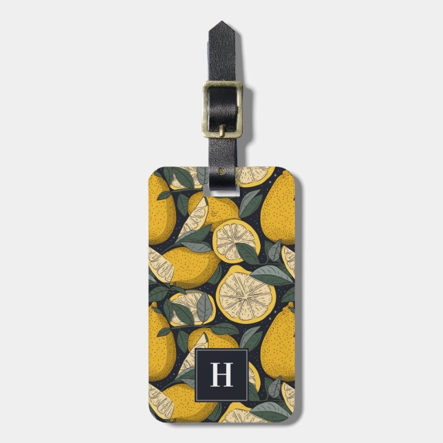 Lemon Luggage Tag (Front Vertical)