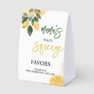 Lemon Mama's Squeeze Favors Baby Shower