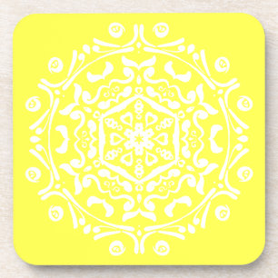 Lemon Mandala Coaster