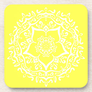 Lemon Mandala Coaster