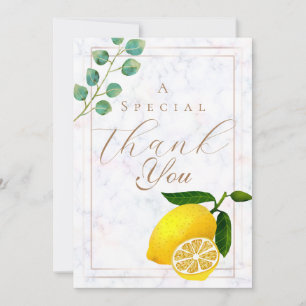 Lemon Marble Thank You Card