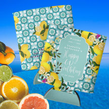 Lemon Mediterranean 60th Birthday Ocean Blue