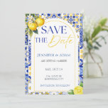 Lemon Mediterranean Summer Wedding Save the Date  Invitation<br><div class="desc">🍋☀️ Capture the essence of a sun-kissed romance with our Lemon Summer Wedding Save the Date Invitation! ☀️🍋 Radiating with the vibrant energy of summer and the refreshing zest of lemons, this invitation invites guests to mark their calendars for a celebration filled with love, laughter, and cherished memories. 🌟 Features:...</div>