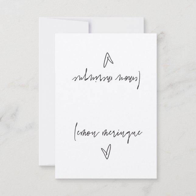 Lemon Meringue Food Label Tent Card (Front)