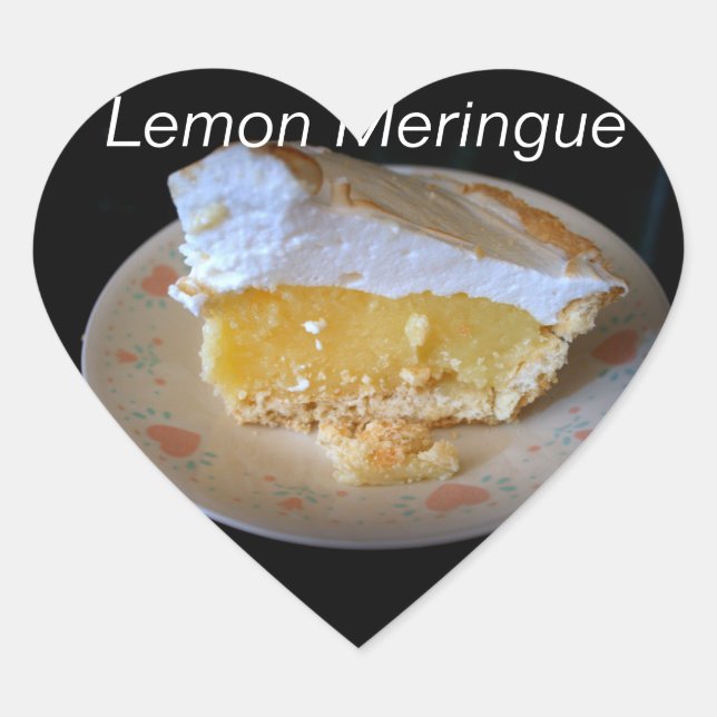 Lemon Meringue Heart Sticker (Front)