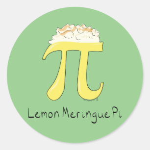 Lemon Meringue Pi Cute Math Pi Day Stickers