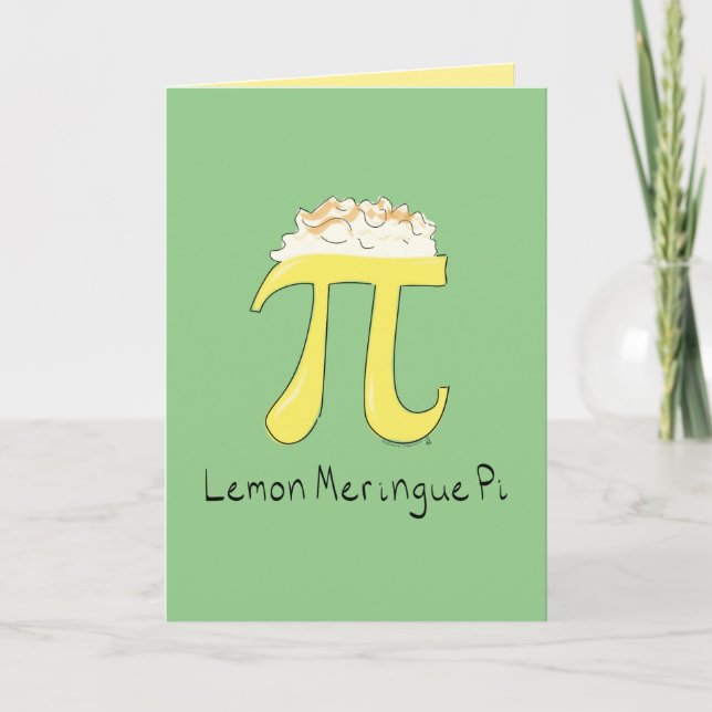 Lemon Meringue Pi Greeting Card (Front)