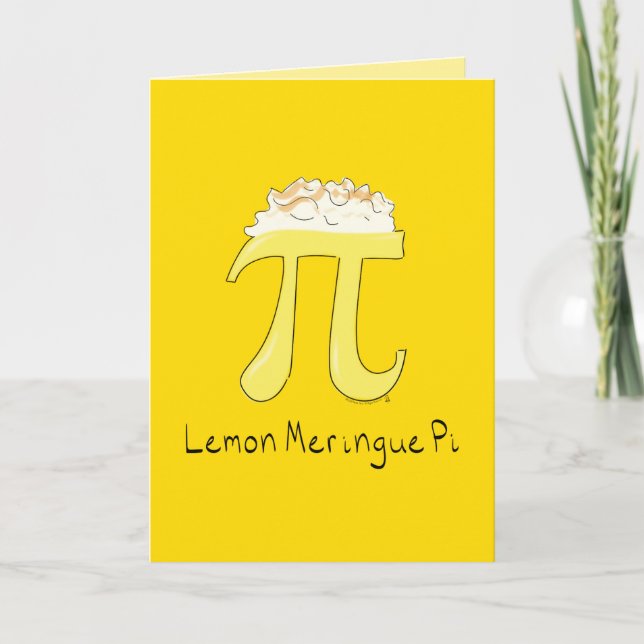 Lemon Meringue Pi Greeting Card (Front)