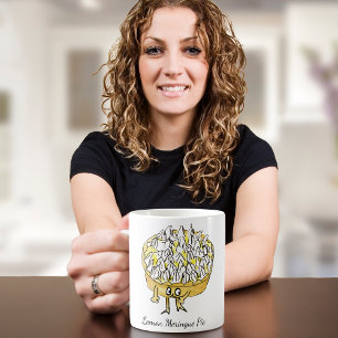 Lemon Meringue Pie Cute Cartoon Coffee Mug