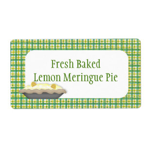 Lemon Meringue Pie Product Label