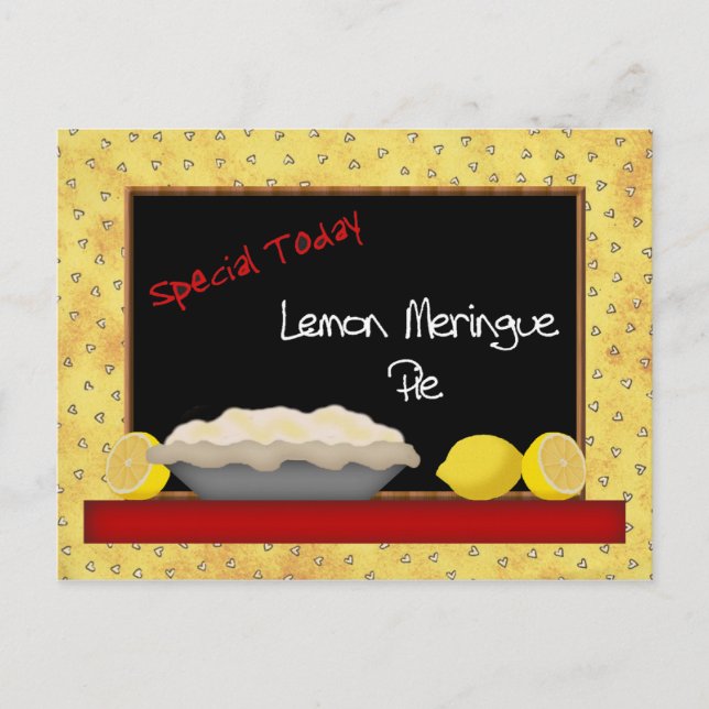 Lemon Meringue Pie Recipe Card (Front)